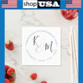 モダンミニマシンプル🤵エレガント結婚 スタンダードカクテルナプキン