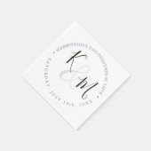 モダンミニマシンプル🤵エレガント結婚 スタンダードカクテルナプキン (角)