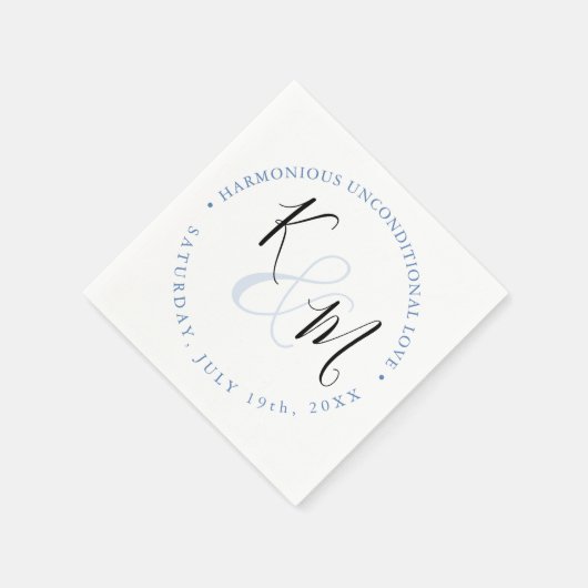 モダンミニマシンプル🤵エレガント結婚 スタンダードカクテルナプキン (角)