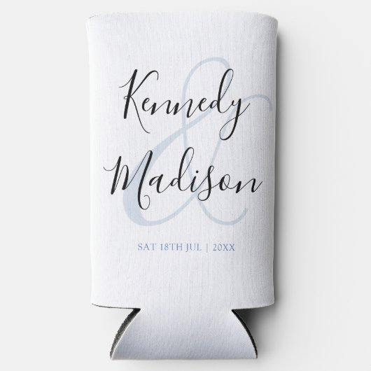 モダンミニマシンプル🤵エレガント結婚 スリム缶クーラー (正面)