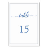 モダンミニマシンプル🤵エレガント結婚 テーブルナンバー (正面)