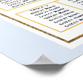 モダンミニマシンプル🤵エレガント結婚 ポスター (角)