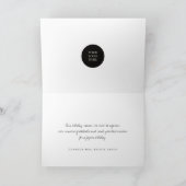 モダンミニマシンプルリストのよくはしゃぐタイポグラフィ シーズンカード (内部)