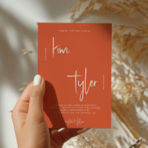 モダンミニマシンプルリストのシグネチャー結婚スクリプト