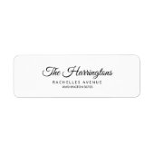 モダンミニマシンプルリスト差出人住所 ラベル (正面)