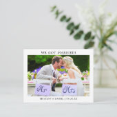 モダンミニマシンプルリスト得の結婚した! ポストカード (スタンド正面)