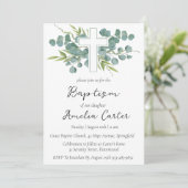 モダンミニマシンプルリスト洗礼招待状 招待状 (スタンド正面)