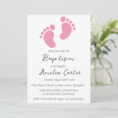 モダンミニマシンプルリスト洗礼招待状 招待状 (スタンド正面)