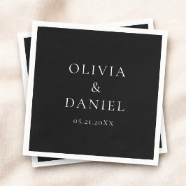 モダンミニマシンプルリスト結婚 スタンダードカクテルナプキン