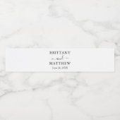 モダンミニマシンプルリ結婚ズム ペットボトルラベル (シングルラベル)