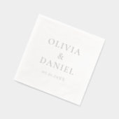 モダンミニマシンプルリ結婚ズム 箔ナプキン (左)