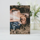 モダンミニマシンプルルエレガント結婚の写真 出欠カード (スタンド正面)