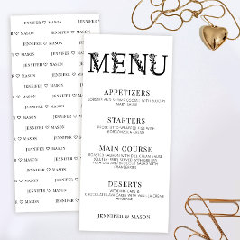 モダンミニマシンプルルフローラのメ結婚ニュー・カード