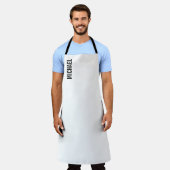 モダンミニマパーソナライズされたリスト名 エプロン (着用した状態)