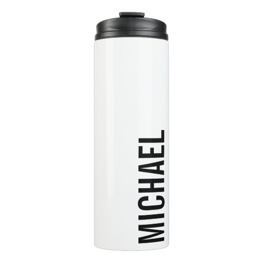 モダンミニマパーソナライズされたリスト名 タンブラー (正面)