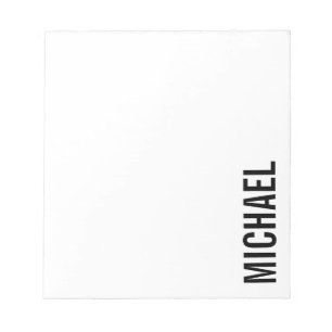 モダンミニマパーソナライズされたリスト名 ノートパッド