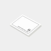 モダンミニマパーソナライズされたリスト名 ポストイット (アングル)