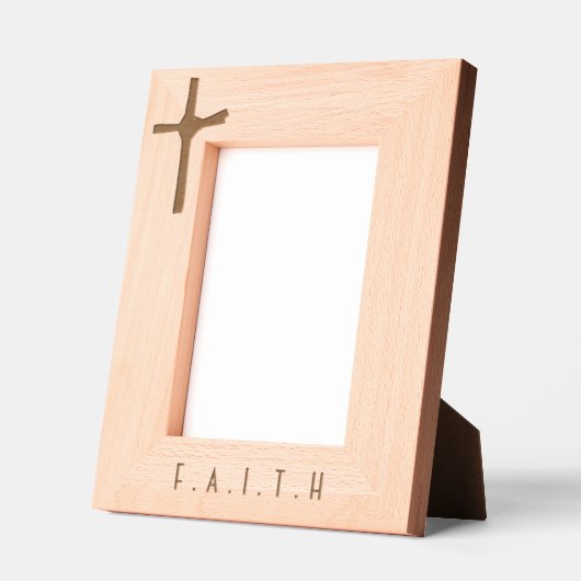 モダンミニマパーソナライズされたリストPalm Cross記念 レーザー彫刻フレーム (左)