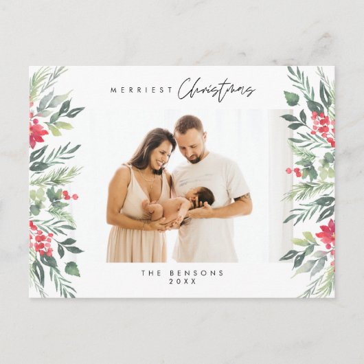 モダンミニマメリーリスト ポストカード (正面)