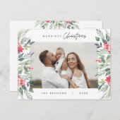 モダンミニマメリーリスト ポストカード (正面/裏面)