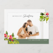 モダンミニマメリーリスト ポストカード (正面/裏面)