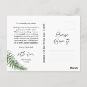 モダンミニマメリーリスト ポストカード (裏面)