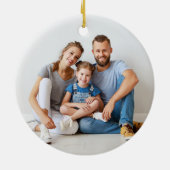 モダンミニマメリーリストEverything Holiday Photo セラミックオーナメント (裏面)