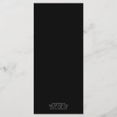 モダンミニマリストコーヒーショップメニュー メニュー (裏面)