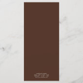 モダンミニマリストコーヒーショップメニュー メニュー (裏面)