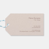 モダンミニマリストシンプルなレイアウトTypoありがとう ギフトタグ (裏面横)