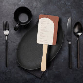 モダンミニマリストテラコッタアーチウェディングプログラム ハンドファン