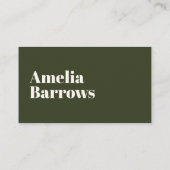 モダンミニマリストレトロジオメトリックサークル70s 80s 名刺 (裏面)