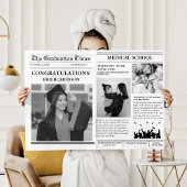 モダンミニマリスト大学卒業新聞 招待状