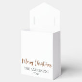 モダンミニマリスト水の色クリスマスツリー フェイバーボックス (オープン)