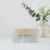 モダンミニマリスト銀反射 名刺 (スタンド正面)