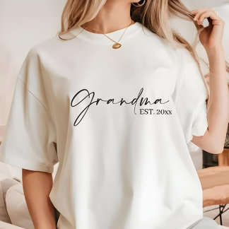 モダンミニマリスト おばあちゃん EST Tシャツ