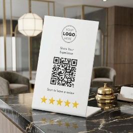 モダンミニマリスト ビジネスレビュー QRコード 台座サイン