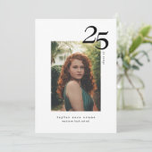 モダンミニマリスト 2023 | フォト 卒業 招待状 (スタンド正面)