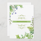 モダンミニマリズム：スタイルのあるシンプルさ 招待状 (正面/裏面)