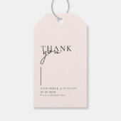 モダンミニマルありがとうご結婚ざ ギフトタグ (正面)