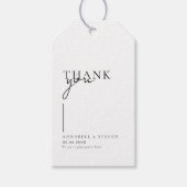 モダンミニマルありがとうご結婚ざ ギフトタグ (正面)
