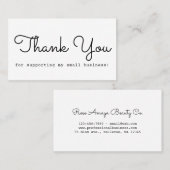 モダンミニマルありがとう 名刺 (正面/裏面)