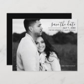 モダンミニマルお洒落写真写真の保存日付 (正面/裏面)