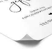 モダンミニマルなカー結婚ド ポスター (角)