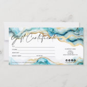 モダンミニマルなギフトカード証明書の追加ロゴ (正面)