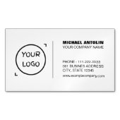 モダンミニマルなビジネスカーカスタムド マグネット名刺 (正面)