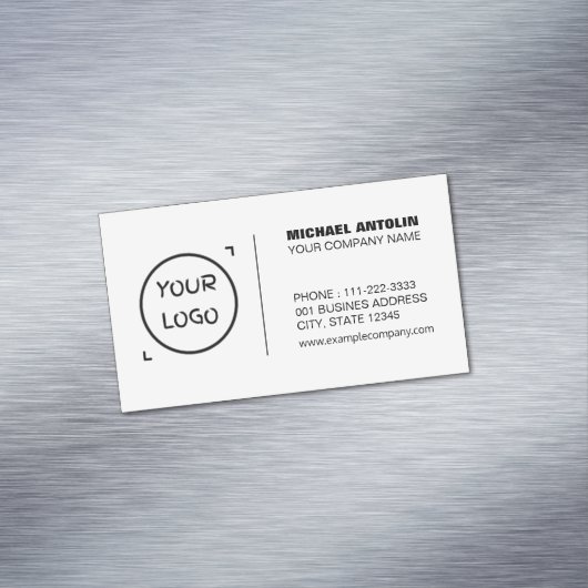 モダンミニマルなビジネスカーカスタムド マグネット名刺 (インサイチュ)