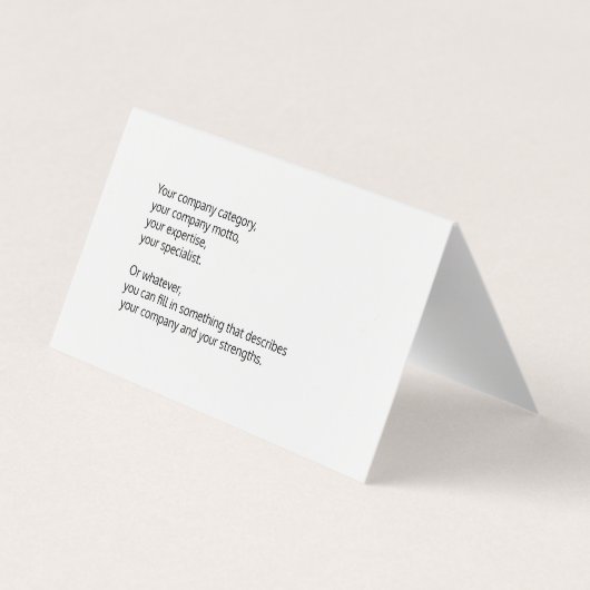 モダンミニマルなビジネスカーカスタムド 名刺 (裏面)