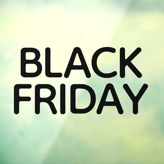 モダンミニマルなブラック金曜店の窓の貼り ウィンドウサイン (シート3)