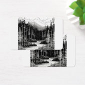 モダンミニマルなロゴラインアートフォレスト (デスク)